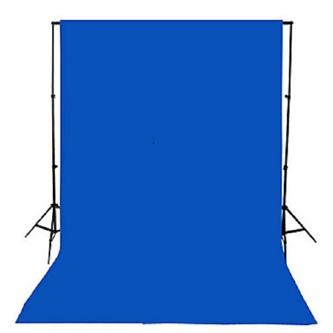 Bavlněné fotografické modré pozadí 6 x 3 m